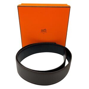 Hermes Black Belt with Orange Box